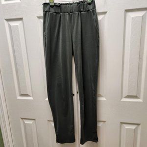 Joie Olive Green Pull-On Tapered Leg Ankle Slit Pant Size XS - w/ pocket…